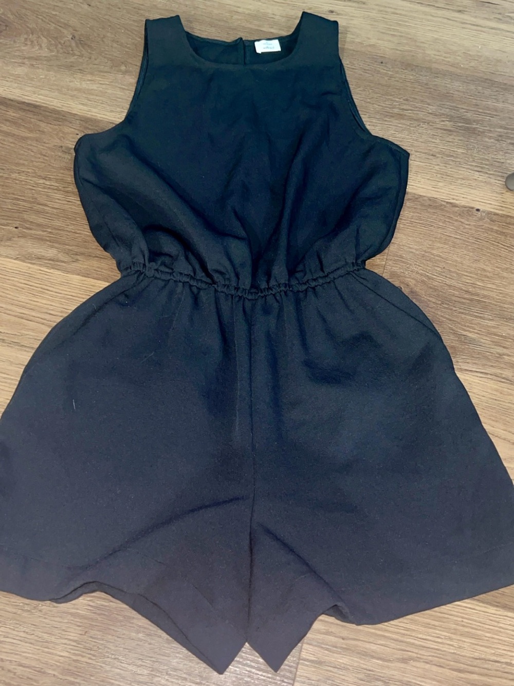 Wilfred Black Sleeveless Elastic-Waist Romper